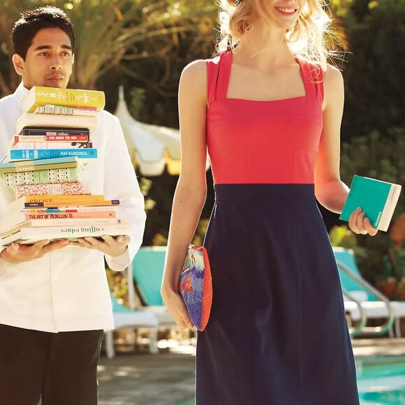 Anthropologie, Girls from Savoy Colorblock Ponte Dress (size 2) - Picture 1 of 16